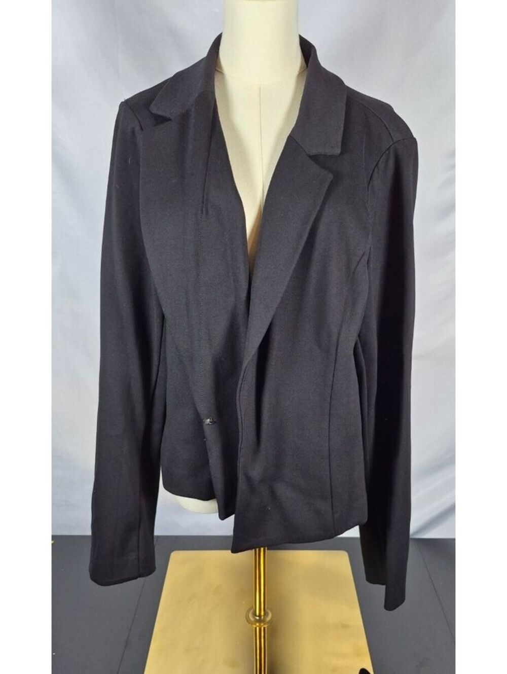 Torrid Black Stretch Ponte Open Front Blazer Size 2 Plus